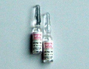 Atropine vial 1 ml conating 0.6 mg