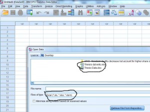excel to spss import